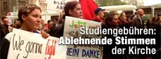 Studiengebhren: Ablehnende Stimmen der Kirche