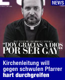 Der spanische Priester Jose Mantero am Cover der Homosexuellen-Zeitschrift "Zero" / Bild: EPA