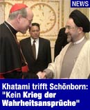 Kard. Schnborn und M. Khatami / Bild: APA