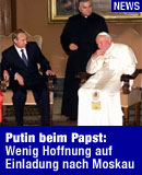 Putin beim Papst im Jahr 2000 / Bild: EPA