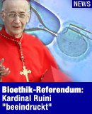 Bioethik-Referendum: Kardinal Ruini "beeindruckt" / Bildquelle: ANSA/EPA + ORF; Fotomontage: religion.ORF.at