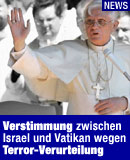 Verstimmung zwischen Israel und Vatikan wegen Terror-Verurteilung / Fotocredit: ANSA/EPA